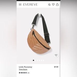 Think Royln Tan Quilted Crossbody Bag